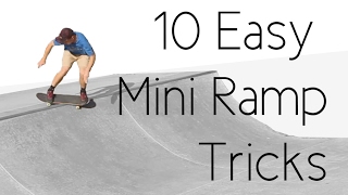 10 Easy Mini Ramp Tricks ft Skateboard Bruh [upl. by Ellednek]