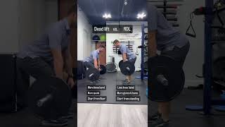 Deadlift vs RDL fitness rdl deadlift [upl. by Yehudit697]