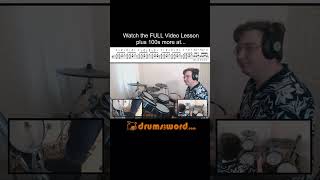 ★ Disorder Joy Division ★ Drum Lesson SHORT  How To Play Song Stephen Morris [upl. by Ludwog]