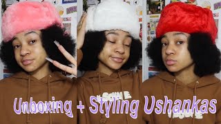 Unboxing and Styling Ushankas From Amazon 6 outfits [upl. by Amairam]