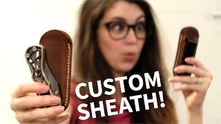 We Make a Leather Knife Sheath [upl. by Mitzi138]