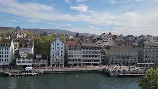 Lindenhof Park Beautiful view of Zurich [upl. by Nahgeam]