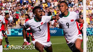 Morocco thrashes Egypt to win firstever bronze medal in mens soccer  Paris Olympics  NBC Sports [upl. by Ramas]