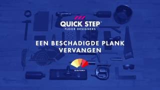 Een beschadigde laminaatplank vervangen  QuickSteptutorial [upl. by Ylyl]