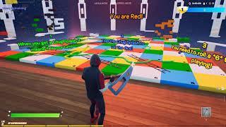 🐍🐍 SNAKES amp LADDERS By ekkam04 Fortnite Creative Mode Featured Custom Island  Map  Code [upl. by Inittirb]