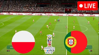 POLONIA X PORTUGAL  AOVIVO COM IMAGEM ELIMINATORIAS DA COPA  ASSISTA AGORA  DIRETO PES [upl. by Marder]