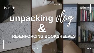 Beginning to unpack and trying to save the bookshelves [upl. by Vlad]