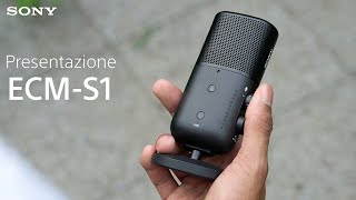 Presentazione del nuovo microfono wireless ECMS1 di Sony [upl. by Ongun]