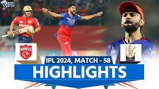 PBKS vs RCB IPL 2024 Highlights Punjab Kings vs Royal Challengers Bengaluru  Full Match Highlights [upl. by Enidanreb976]