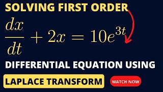 Using Laplace Transform To Solve First Order Differential Equations [upl. by Enilav]