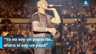 Nodal anunció su paternidad en pleno concierto [upl. by Nahs]