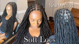 The BEST Way To Do Knotless Soft Locs No Knots No Nail Glue No Got2B  Detailed Softlocs Tutorial [upl. by Dixon918]