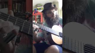 Disheveled looking bearded guy plays blues on nylon guitar [upl. by Scevour]