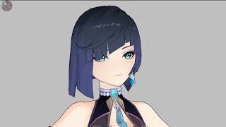 MMD Yelan Hip Sway TikTok Dance [upl. by Nosloc]