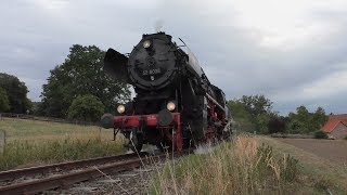 Dampfeisenbahn Weserbergland 52 8038 amp V60 1200 Zwischen Stadthagen amp Rinteln 02092018 HD [upl. by Ennovehs]