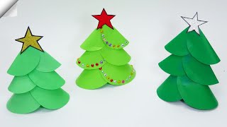 3D paper christmas TREE easy [upl. by Tobiah]