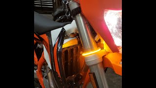 New Rage Cycles 360s Front Signals for the KTM EXC F  Installation Instructions [upl. by Yardley]