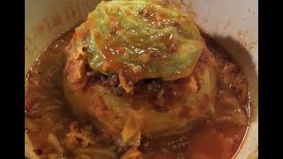 Como Hacer Repollo Relleno How To Make Stuffed Cabbage [upl. by Llesram874]