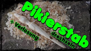 👨🏼‍🌾 Pikierstab drechseln 🌱  Verlosung [upl. by Ibby]