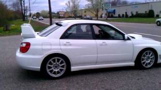 EVO 9 vs WRX STI LOUD FULL THROTTLE LAUNCH [upl. by Rawna]