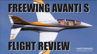 Freewing Avanti S 80mm EDF Flight Review [upl. by Ahsatam]