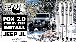 Fox 20 Shocks Install on the Jeep Wrangler JL Rubicon  Metal Cloak 35in Lift [upl. by Doraj]