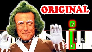 Wonka Oompa Loompa  Original Song PIANO Tutorial [upl. by Hammond]