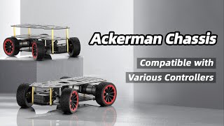 Ackerman Robot Car Chassis with Dual Encoder Motor for Various Controllers [upl. by Neelahs430]