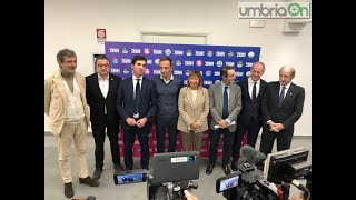 Regionali Umbria i governatori del centrodestra e Bandecchi per Donatella Tesei a Terni [upl. by Eveiveneg]