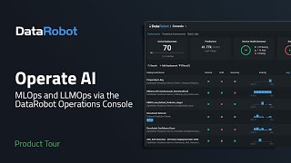 Operate AI with DataRobot  Welcome to the AI Operations Console for New DataRobot Users [upl. by Heer]