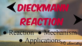 Dieckmann Reaction  Mechanism  Applications [upl. by Reizarf884]