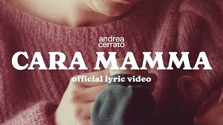 Andrea Cerrato  CARA MAMMA Official lyric video [upl. by Gass612]