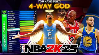 NEW quot4WAY GODquot BUILD IS THE BEST BUILD IN NBA 2K25 NEW BEST GAME BREAKING BUILD IN NBA 2K25 [upl. by Yduj738]