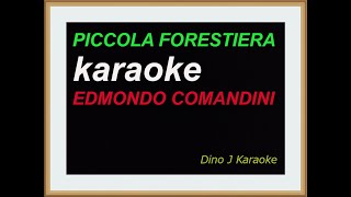 PICCOLA FORESTIERA con voce donna karaoke fair use EDMONDO COMANDINI [upl. by Ahsinauj]