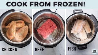 3 Quick amp Easy Instant Pot Recipes  Frozen to Dinner in 30 Min [upl. by Kcirret]