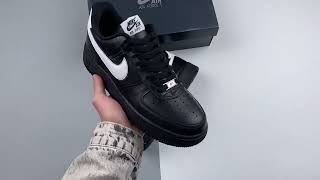 Nike Air Force 1 Low QS Black White CQ0492 001 For Sale [upl. by Waldron]