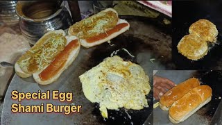 shami burger banane ka tarika  Anda Shami Burger Recipe  Shami Burger  Jim Foods [upl. by Loveridge]