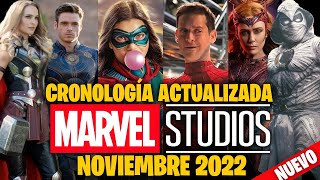 CRONOLOGÍA MARVEL STUDIOS  🚨ACTUALIZADO 2022🚨 ORDEN CORRECTO de las SERIES y PELÍCULAS del UCM 🤯🔥 [upl. by Attalie]