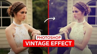 VINTAGE effect in PHOTOSHOP  Lightroom en Photoshop tips  Zoomnl [upl. by Palmer]