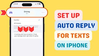 How to Set Up Auto Reply for Texts on iPhone [upl. by Bennink]