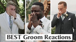 Groom Reactions Part II  Grooms CRY When They See Bride [upl. by Groos440]