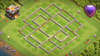 EL MEJOR DISEÑO PARA AYUNTAMIENTO 11  TH11  PARA SUBIR COPAS BASE  LINK Clash of Clans [upl. by Ayirp334]