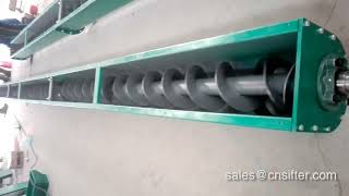 Stainless Steel Shaftless U Shape Screw Powder Conveyor [upl. by Ahtanoj]