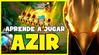 💥APRENDE a JUGAR AZIR MID 🚀  GUIA de AZIR MID S12 [upl. by Ainirtak644]