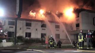 Extra Alarm Fire Franklin Park Fire at Former Super 8 Hotel [upl. by Sucy]