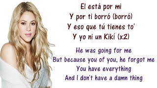 Shakira  Loca Spanish Version ft El Cata Lyrics English and Spanish  Translation amp Meaning [upl. by Marius]