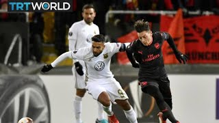 Europa League Ostersunds lose to Arsenal in first match [upl. by Malinowski]