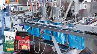 Automatic Double Auger Milk Powder Filler Horizontal Doypack Premade Pouch Packing Machine [upl. by Kind]