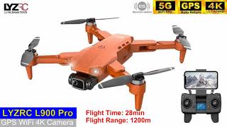 LYZRC L900 Pro GPS EIS 4K Long Range Brushless Mini Drone – First Flight Guide [upl. by Carlita]