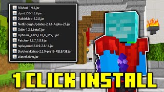 The ONLY Mod Folder Youll Need For Hypixel Skyblock ALL IN ONE [upl. by Oswal219]